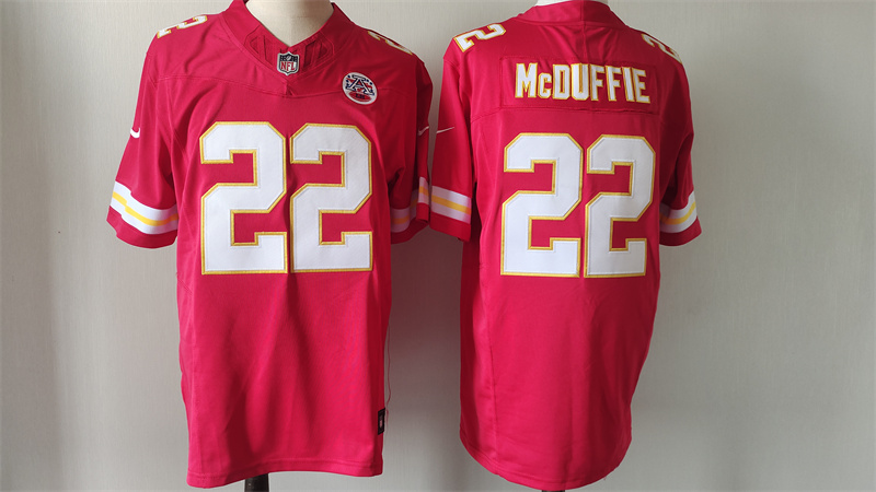 Men's Kansas City Chiefs #22 Trent McDuffie Red F.U.S.E Vapor Untouchable Limited Stitched Football Jersey